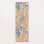 Abstraktes Ebru Yogamatte (Rückseite)