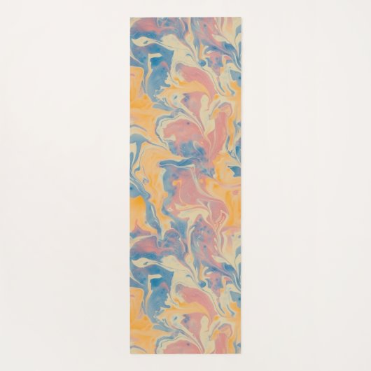 Abstraktes Ebru Yogamatte (Rückseite)