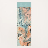 Abstraktes Ebru Yogamatte (Vorderseite)