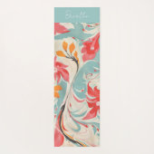 Abstraktes Ebru Yogamatte (Rückseite)