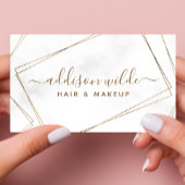 Abstraktes, einfaches, geometrisches Marmor aus Go Visitenkarte