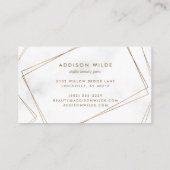 Abstraktes, einfaches, geometrisches Marmor aus Go Visitenkarte (Rückseite)