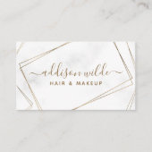 Abstraktes, einfaches, geometrisches Marmor aus Go Visitenkarte (Vorderseite)