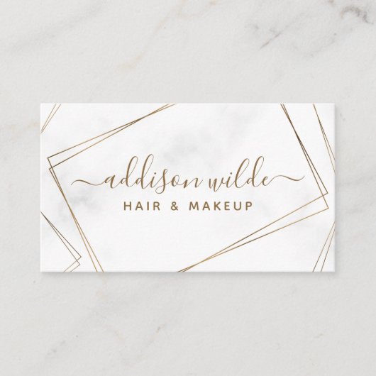 Abstraktes, einfaches, geometrisches Marmor aus Go Visitenkarte (Vorderseite)