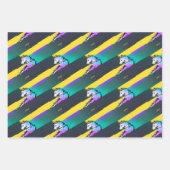 Abstraktes Einhorn-Geschenk-Wrap - Einzigartiges K Geschenkpapier Set (Vorderseite 3)