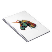 Abstraktes Einhorn Notizblock (Rechte Seite)