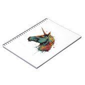 Abstraktes Einhorn Notizblock (Linke Seite)