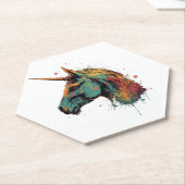 Abstraktes Einhorn Untersetzer (angewinkelt)