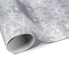 Abstraktes Eisgrau-Wintermuster, Geschenkpapier