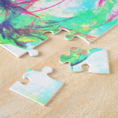 Abstraktes Elch-Foto-Puzzle Puzzle (Seite)