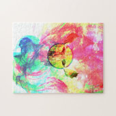 Abstraktes Elch-Foto-Puzzle Puzzle (Horizontal)