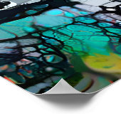 Abstraktes Elefantenposter Poster (Ecke)