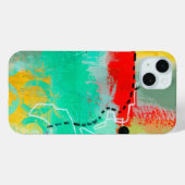 Abstraktes elegantes, buntes Malmuster Case-Mate iPhone Hülle (Rückseite (Horizontal))