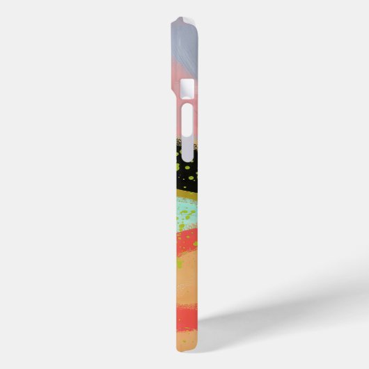 Abstraktes elegantes, buntes Malmuster Case-Mate iPhone Hülle (Rückseite / Links)