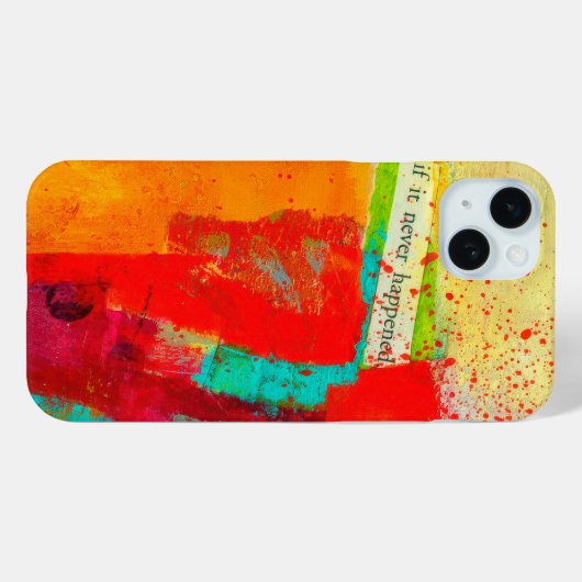 Abstraktes elegantes, buntes Malmuster Case-Mate iPhone Hülle (Rückseite (Horizontal))