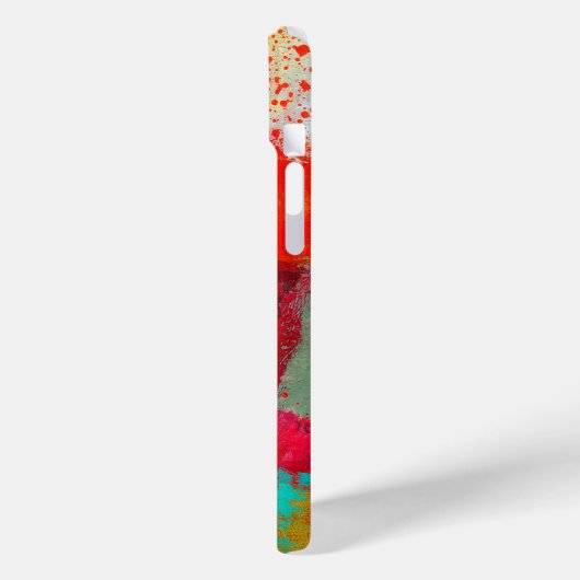 Abstraktes elegantes, buntes Malmuster Case-Mate iPhone Hülle (Rückseite / Links)