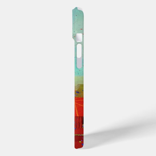 Abstraktes elegantes, buntes Malmuster Case-Mate iPhone Hülle (Rückseite / Links)