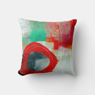 Abstraktes elegantes, buntes Malmuster Kissen