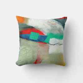 Abstraktes elegantes, buntes Malmuster Kissen