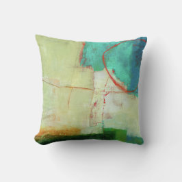 Abstraktes elegantes, buntes Malmuster Kissen