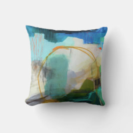 Abstraktes elegantes, buntes Malmuster Kissen