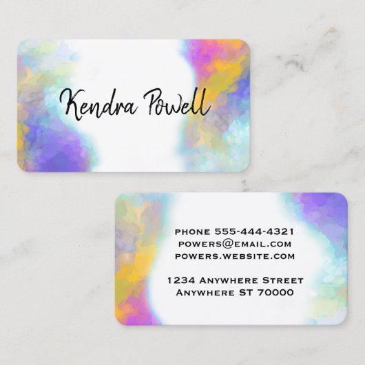 abstraktes, elegantes Design Visitenkarte (Vorne/Hinten)