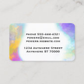 abstraktes, elegantes Design Visitenkarte (Rückseite)