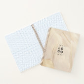 Abstraktes, elegantes, neutrales Logo Notizblock (Innenseite)
