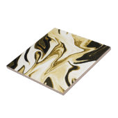 Abstraktes elegantes Retro-Digitalflüssiges Marmor Fliese (Seite)