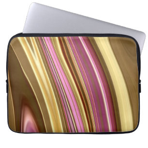 Abstraktes elegantes Retro-Digitalflüssiges Marmor Laptopschutzhülle