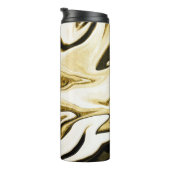 Abstraktes elegantes Retro-Digitalflüssiges Marmor Thermosbecher (Nach rechts gedreht)