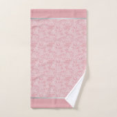Abstraktes elegantes Rosa Badhandtuch Set (Handtuch)