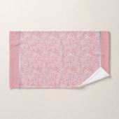Abstraktes elegantes Rosa Badhandtuch Set (Handtuch)