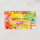 Abstraktes elegantes Template Beruflich modern Visitenkarte (Rückseite)