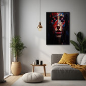 Abstraktes emotionales Portrait Expressionistische Poster