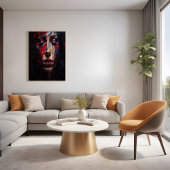 Abstraktes emotionales Portrait Expressionistische Poster