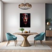 Abstraktes emotionales Portrait Expressionistische Poster