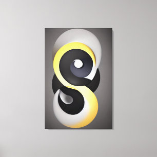 Abstraktes Enso-Leinwandbild Leinwanddruck