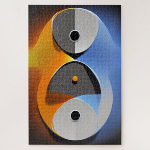 Abstraktes Enso-Puzzle Puzzle