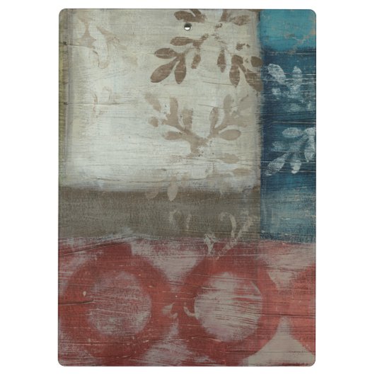 Abstraktes Erbe II Klemmbrett (Rückseite)