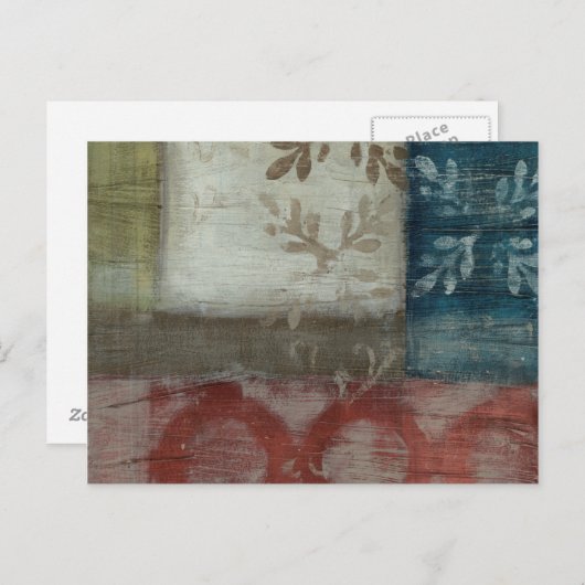 Abstraktes Erbe II Postkarte (Vorne/Hinten)