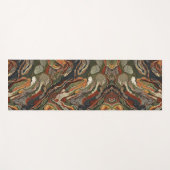 Abstraktes Erdtön-Swirbelmuster Yogamatte (Vorderseite (Horizontal))