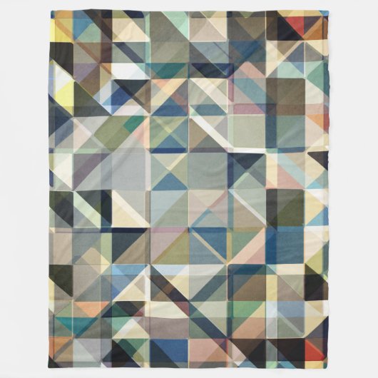 Abstraktes Erdtongitter Fleecedecke (Vorderseite)
