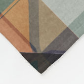 Abstraktes Erdtongitter Fleecedecke (Ecke)