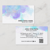 *~* Abstraktes Ethereal QR Logo AP46 Gold Glitzer Visitenkarte (Vorne/Hinten)