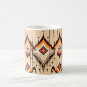 Abstraktes, ethnisch geometrisches Musterdesign, i Kaffeetasse (Mittel)