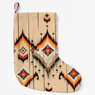 Abstraktes, ethnisch geometrisches Musterdesign, i Kleiner Weihnachtsstrumpf