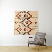 Abstraktes, ethnisch geometrisches Musterdesign, i Wandteppich (Beispiel (Horizontal))