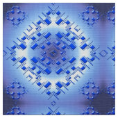 abstraktes ethnisches geometrisches blaues stoff (Nahaufnahme)