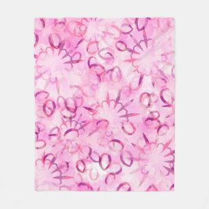 Abstraktes ethnisches Muster. Aquarellfarben-Backg Fleecedecke